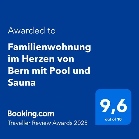 公寓 Familienwohnung Im Herzen Von Mit Pool Und Sauna 伯尔尼